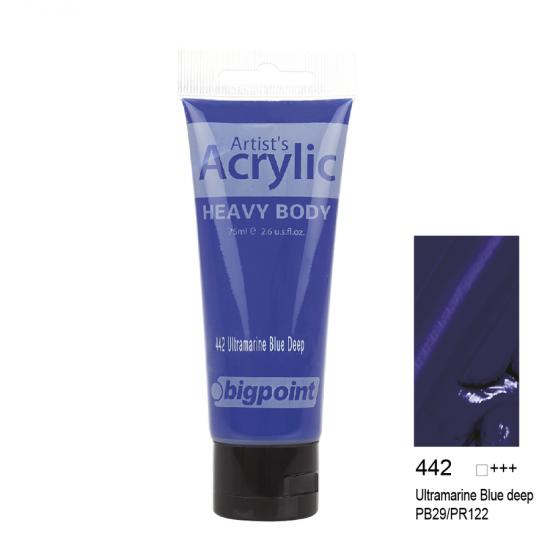 Bigpoint Akrilik Boya 75 ml Ultramarine Blue Deep 442