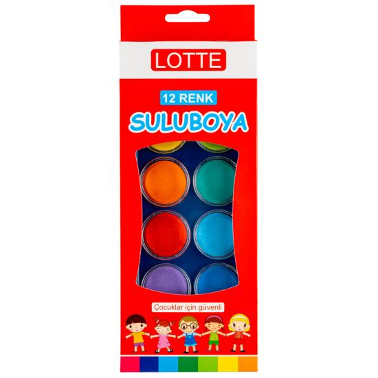 Lotte Suluboya 12 Renk - Büyük Boy